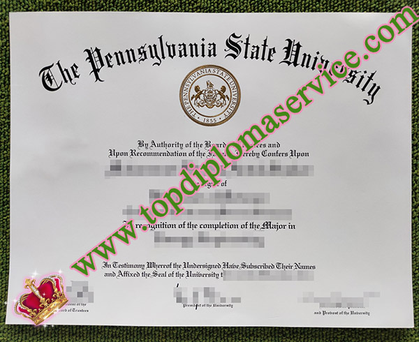 Pennsylvania State University degree, fake Penn State University diploma, fake PSU diploma,