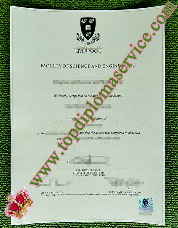 University of Liverpool diploma, fake University of Liverpool degree,