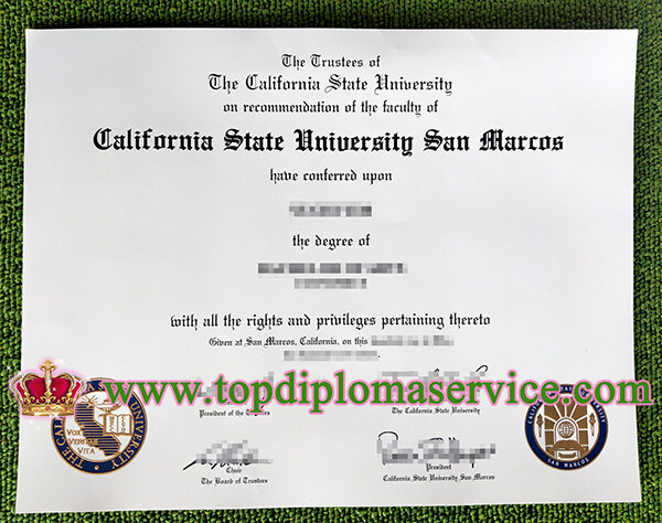 CSU San Marcos diploma, fake CSUSM diploma, fake California State University diploma,