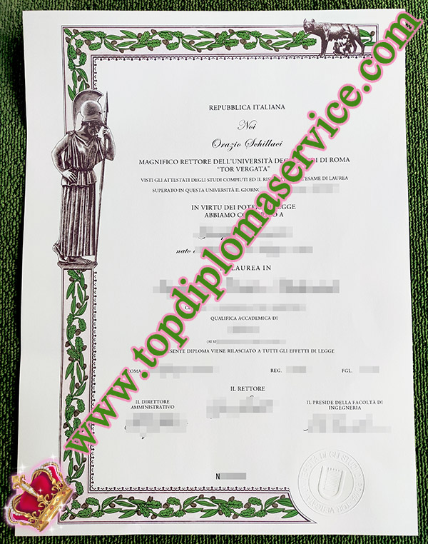 Università degli Studi di Roma Tor Vergata diploma, University of Rome Tor Vergata diploma, fake diploma Italy,