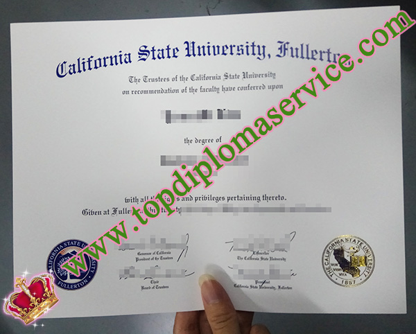 Cal State Fullerton diploma, CSU Fullerton diploma, California State University Fullerton degree,