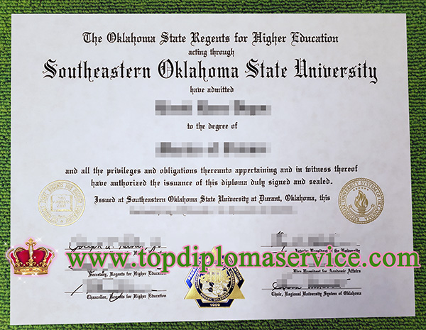 Southeastern Oklahoma State University diploma, Southeastern Oklahoma State University degree, fake SOSU diploma,