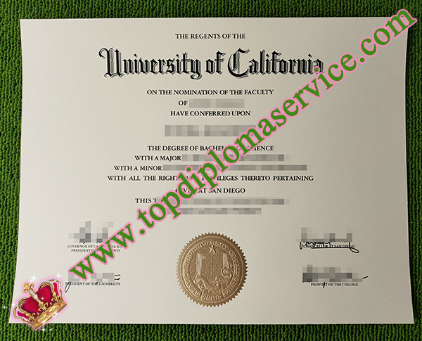 UC San Diego diploma, fake UCSD diploma, UC San Diego degree,