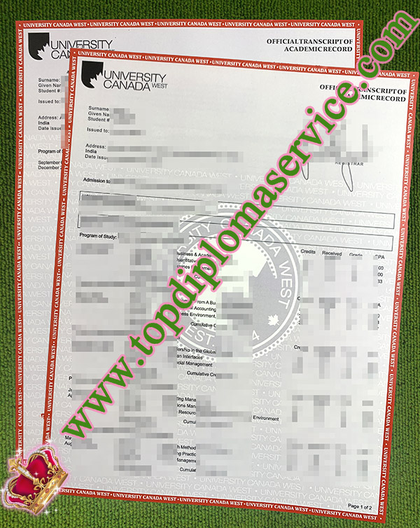 fake University Canada West transcript, fake UCW transcript, fake UCW diploma,