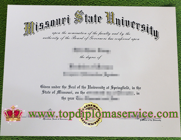 Missouri State University diploma, fake MSU diploma, Missouri State University degree,