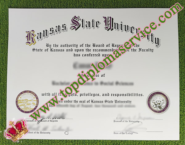 Kansas State University diploma, Kansas State University degree, fake KSU certificate,