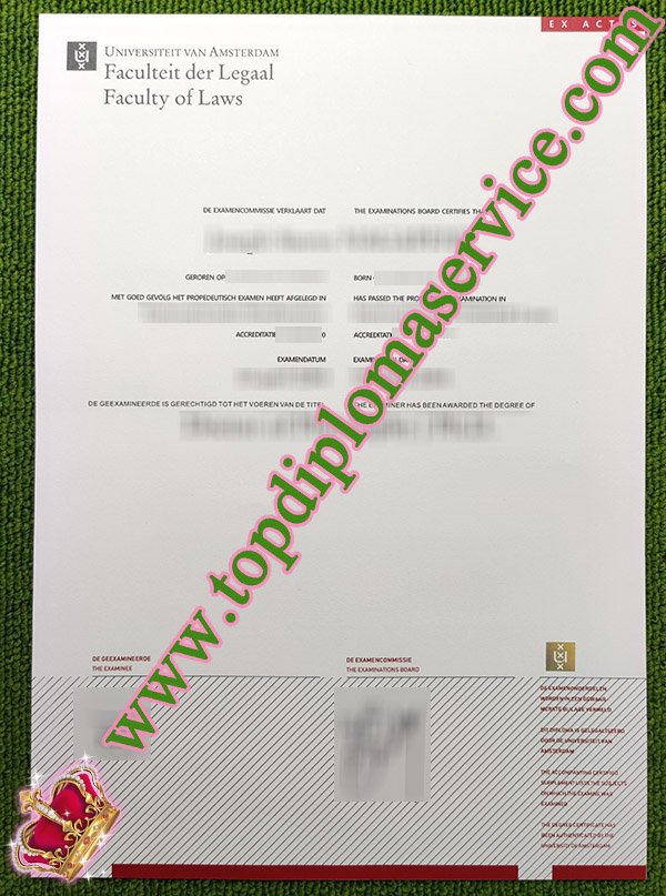 University of Amsterdam degree, Universiteit Van Amsterdam diploma, University of Amsterdam degree, Universiteit Van Amsterdam diploma,