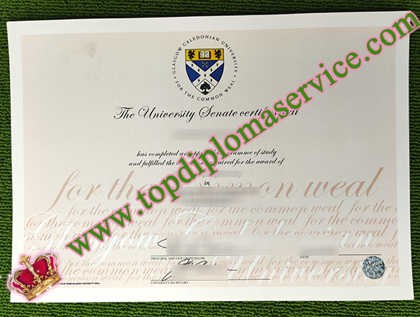 Glasgow Caledonian University diploma, Glasgow Caledonian University degree, fake Glasgow Caledonian University certificate,