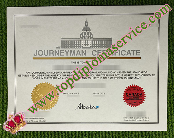 Journeyman Certificate, Canada Trades Qualifier, Alberta Journeyman Certificate,