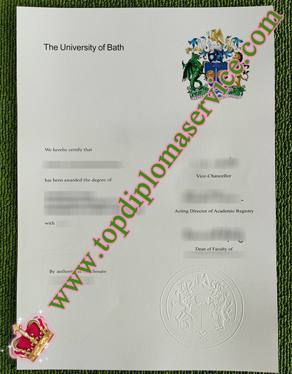 University of Bath diploma, University of Bath certificate, fake University of Bath degree, 巴斯大学证书,