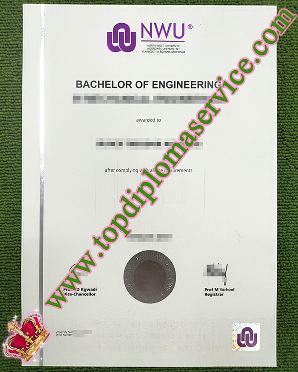 North-West University degree, North-West University diploma, fake NWU degree, 南非西北大学文凭,