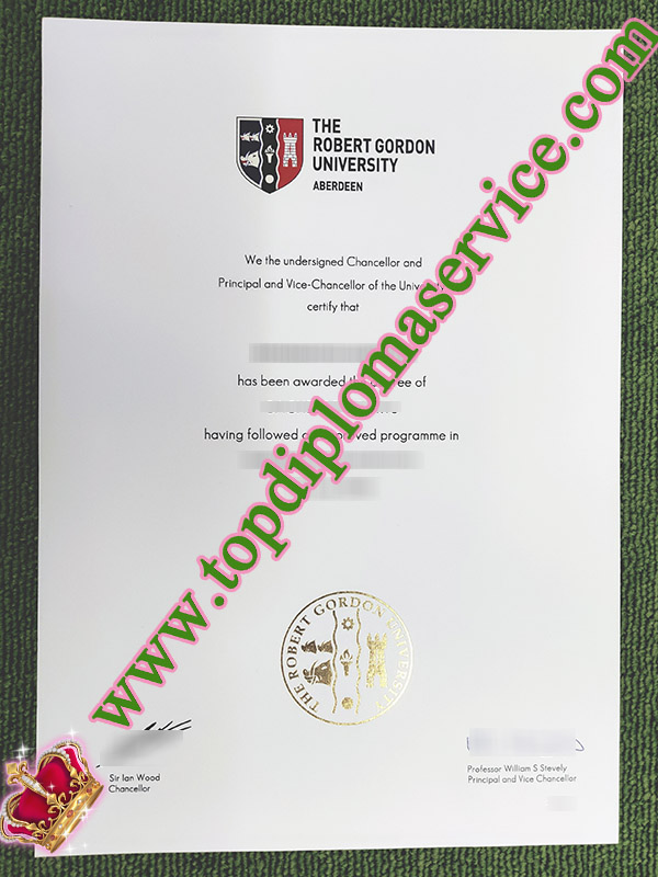 Robert Gordon University diploma, Robert Gordon University degree, Robert Gordon University certificate,