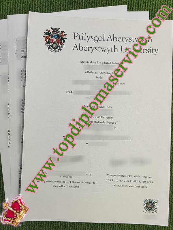Aberystwyth University diploma, Aberystwyth University degree, Aberystwyth University transcript,