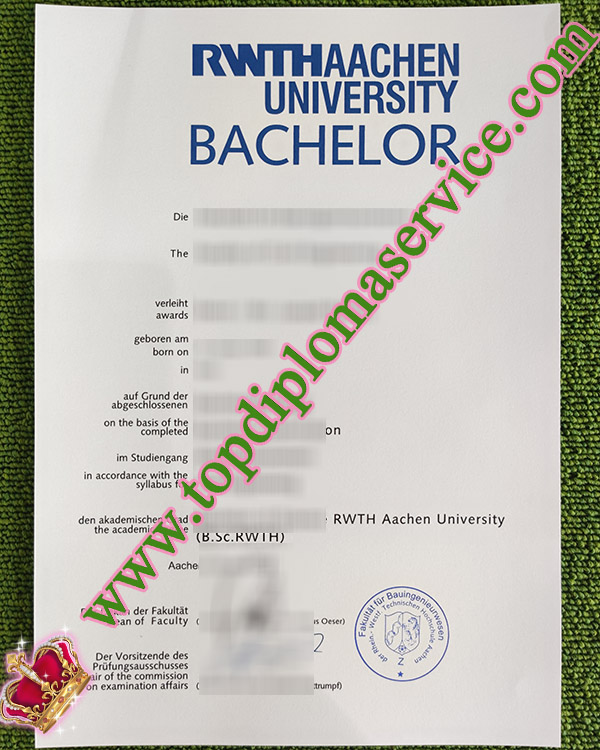 RWTH Aachen degree, RWTH Aachen urkunde, RWTH Aachen certificate,