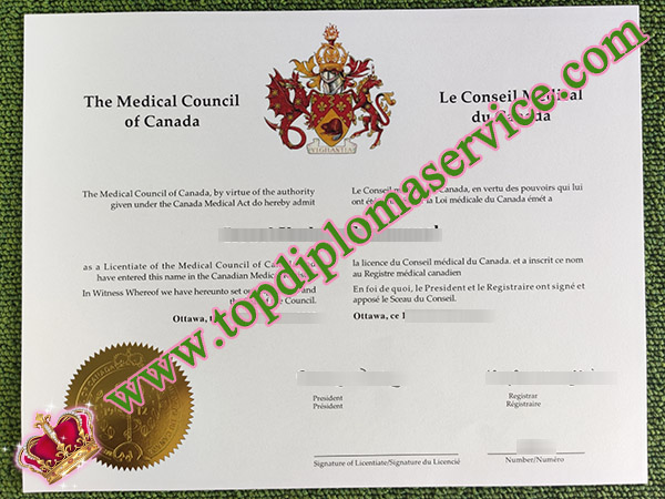 Medical Council of Canada certificate, Licentiate of the Medical Council of Canada, fake MCC licence,