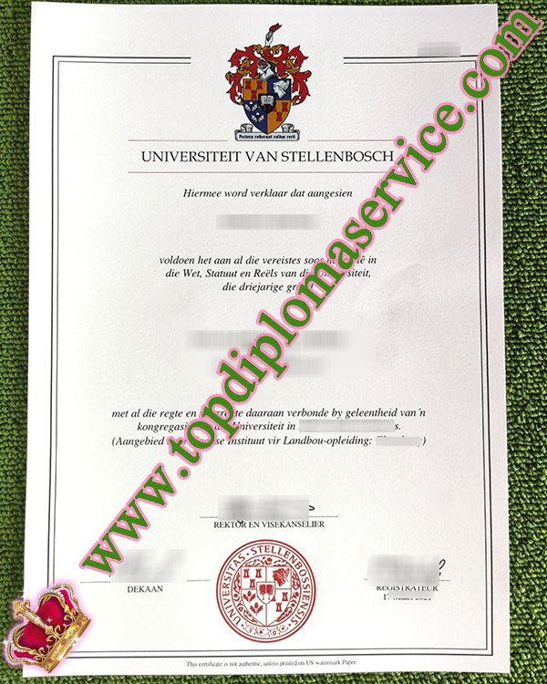 Stellenbosch University diploma, Stellenbosch University degree, Stellenbosch University certificate,