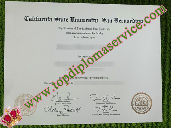 fake California State University San Bernardino diploma,