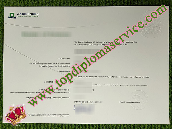 how to order a fake Wageningen University & Research degree