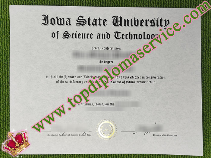 fake Iowa State University diploma