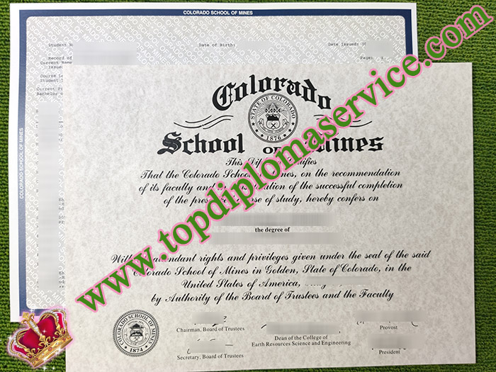 Colorado School of Mines diploma, Colorado School of Mines degree,