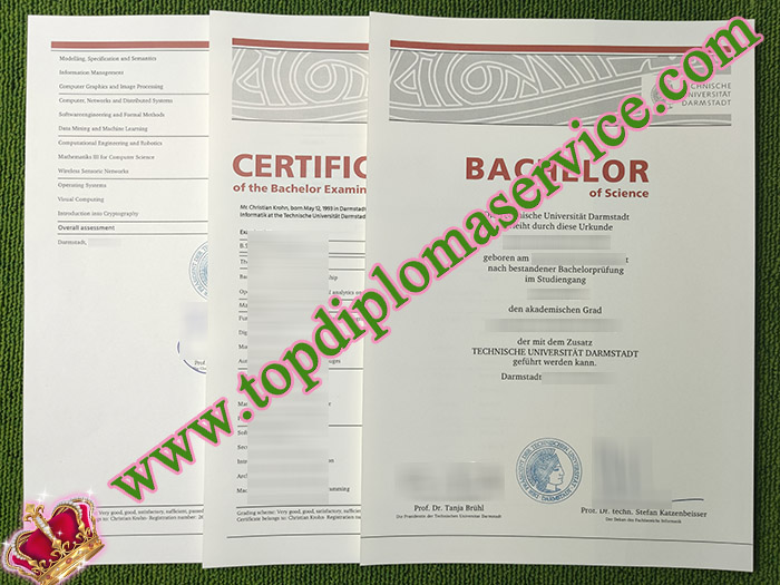 TU Darmstadt diploma, TU Darmstadt certificate,