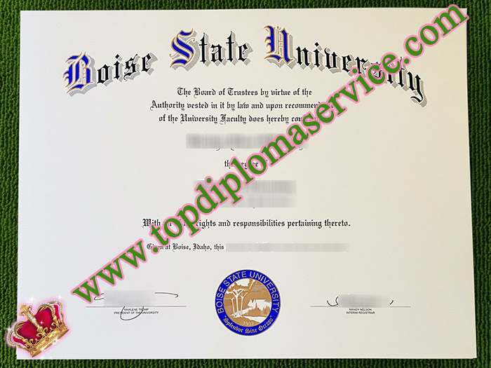 how a fake Boise State University diploma looks, buy Boise State University degree,