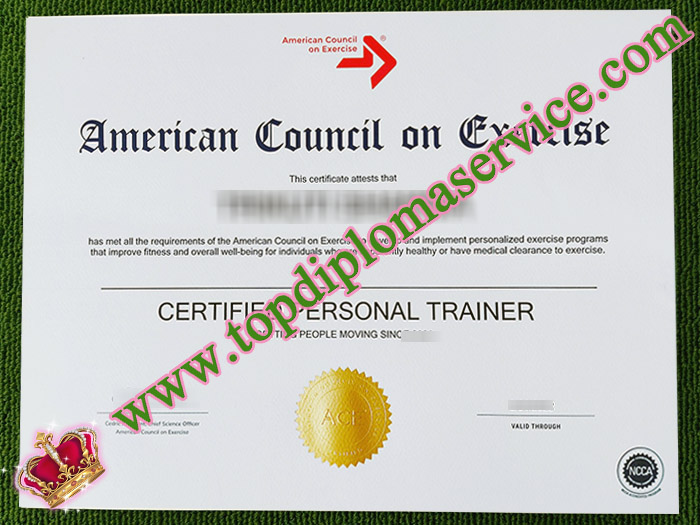fake ACE Personal trainer Certification, fake ACE certificate,