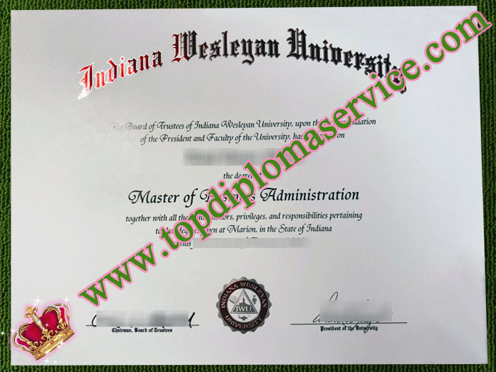 Indiana Wesleyan University degree, Indiana Wesleyan University diploma,