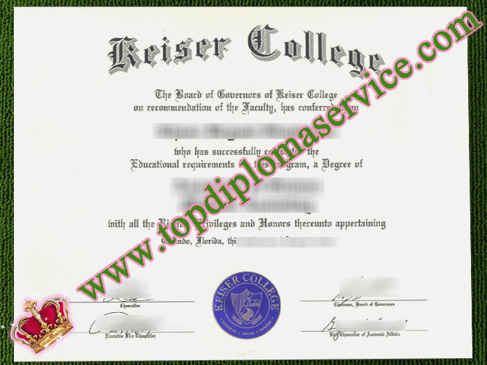 Keiser College diploma, fake Keiser University degree,