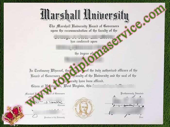 Marshall University diploma, fake Marshall University degree,