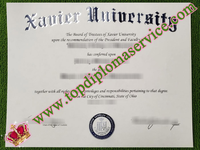 Xavier University diploma, fake Xavier University degree,