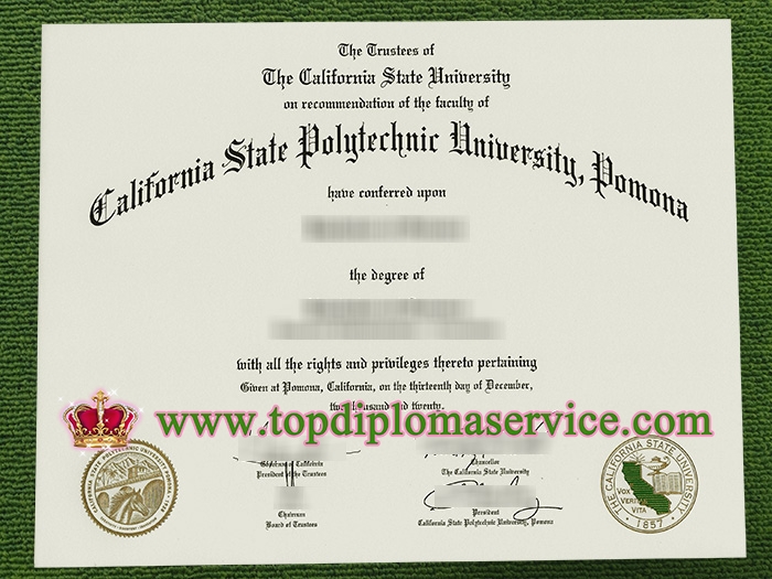 Cal Poly Pomona diploma 2022, Cal Poly Pomona degree,