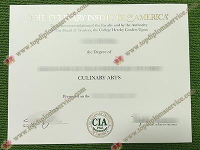 Culinary Institute of America diploma, Culinary Institute of America degree, culinary arts diploma,