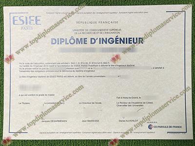 ESIEE Paris diploma, ESIEE Paris diplome,