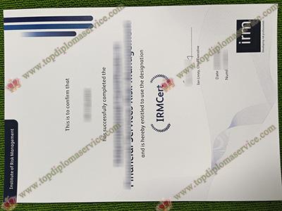 Institute of Risk Management diploma, fake RSM certificate,