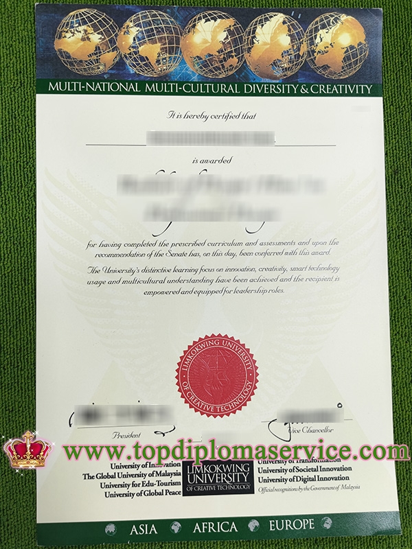 Limkokwing University of Creative Technology degree, fake Limkokwing University diploma,
