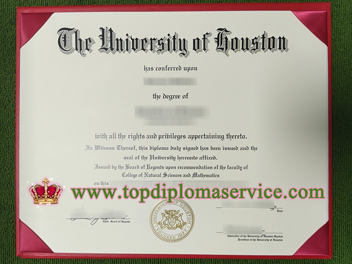 University of Houston diploma 2022, fake University of Houston degree, 