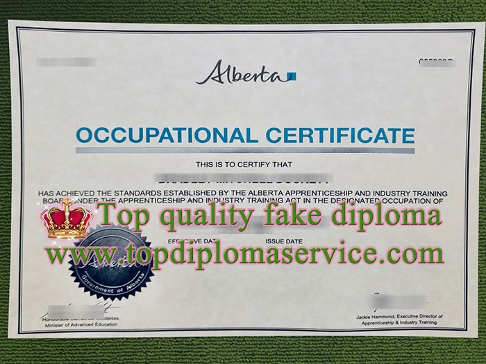 Alberta Occupation Certificate