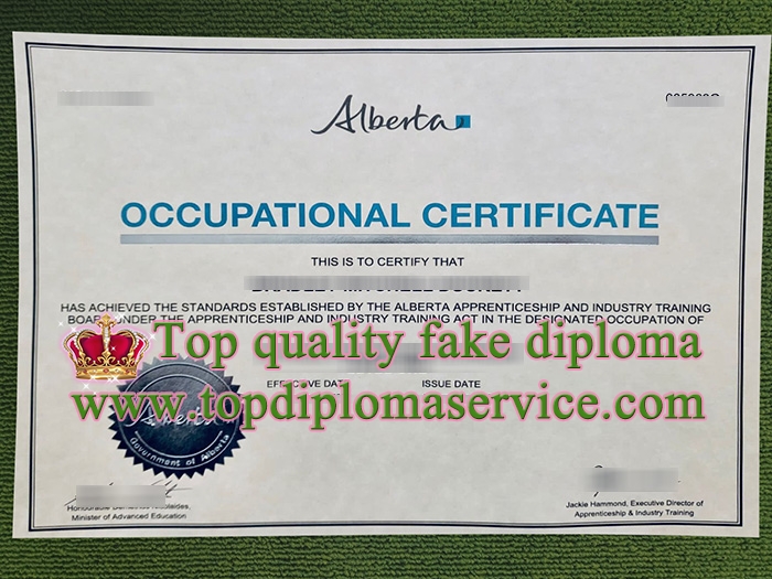 Alberta Occupation Certificate