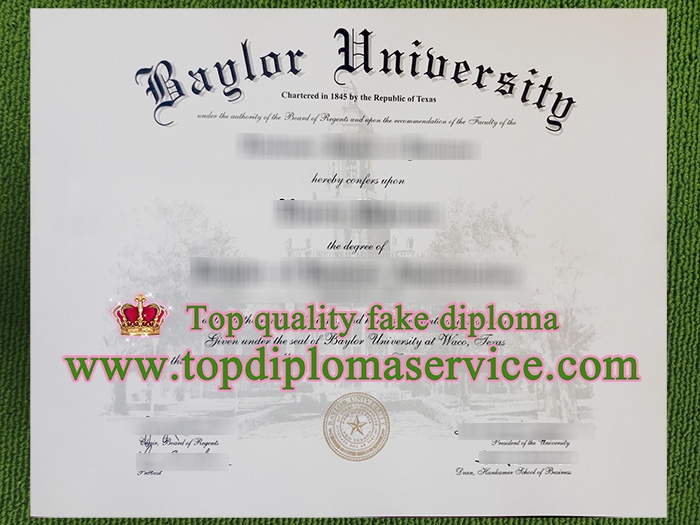 Baylor University diploma, Baylor University degree,