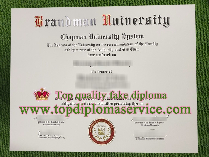 Brandman University diploma, Brandman University degree,