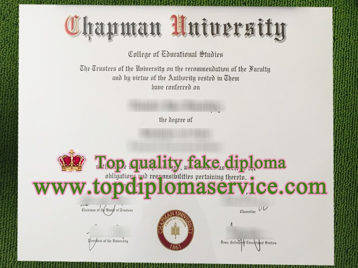 Chapman University diploma, Chapman University degree,