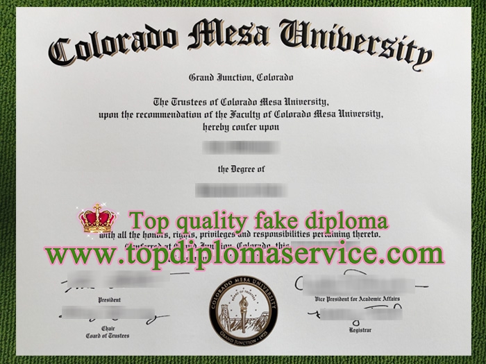Colorado Mesa University diploma, fake Colorado Mesa University degree,