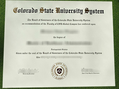 Colorado State University Global diploma, fake CSU Global degree,