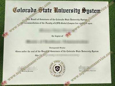 Colorado State University Global diploma, fake CSU Global degree,