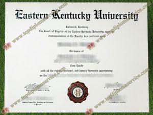 Eastern Kentucky University diploma