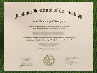Fashion Institute of Technology diploma, Fashion Institute of Technology certificate,
