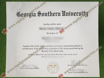 Georgia Southern University diploma, Georgia Southern University certificate,