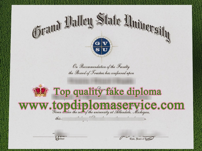Grand Valley State University diploma, fake GVSU degree certificate,
