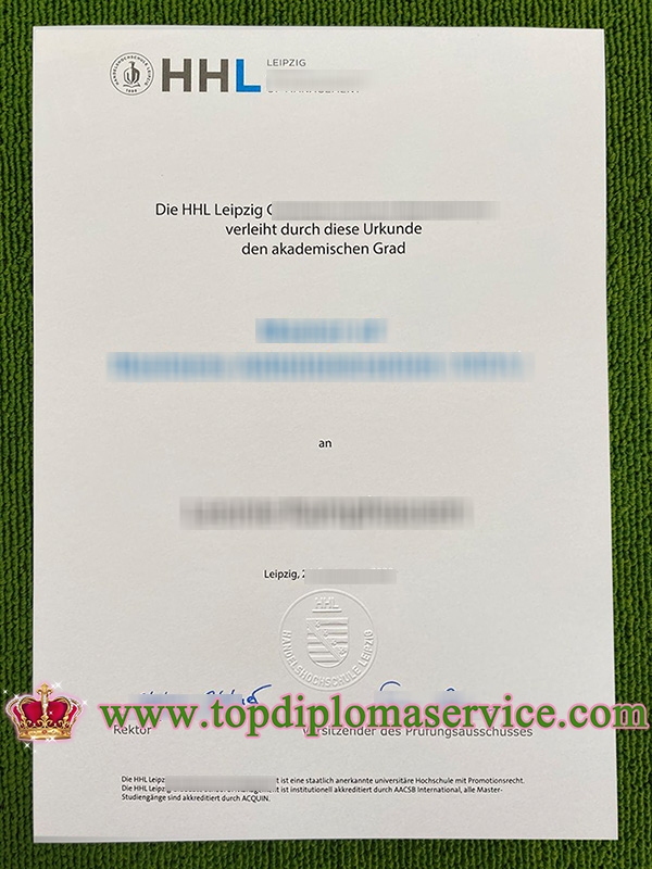 HHL Leipzig diploma, HHL Leipzig MBA diploma,